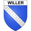 Willer Sticker wappen, gelsenkirchen, augsburg, klebender aufkleber