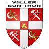 Willer-sur-Thur Sticker wappen, gelsenkirchen, augsburg, klebender aufkleber