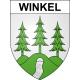 Winkel 68 ville sticker blason écusson autocollant adhésif