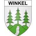 Winkel Sticker wappen, gelsenkirchen, augsburg, klebender aufkleber