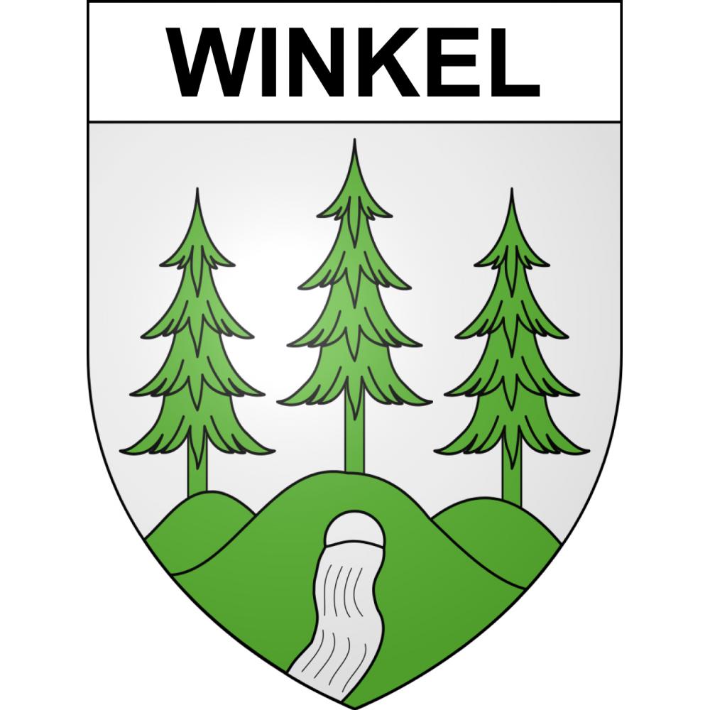 Winkel 68 ville sticker blason écusson autocollant adhésif