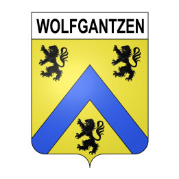 Wolfgantzen Sticker wappen, gelsenkirchen, augsburg, klebender aufkleber