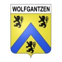 Pegatinas escudo de armas de Wolfgantzen adhesivo de la etiqueta engomada