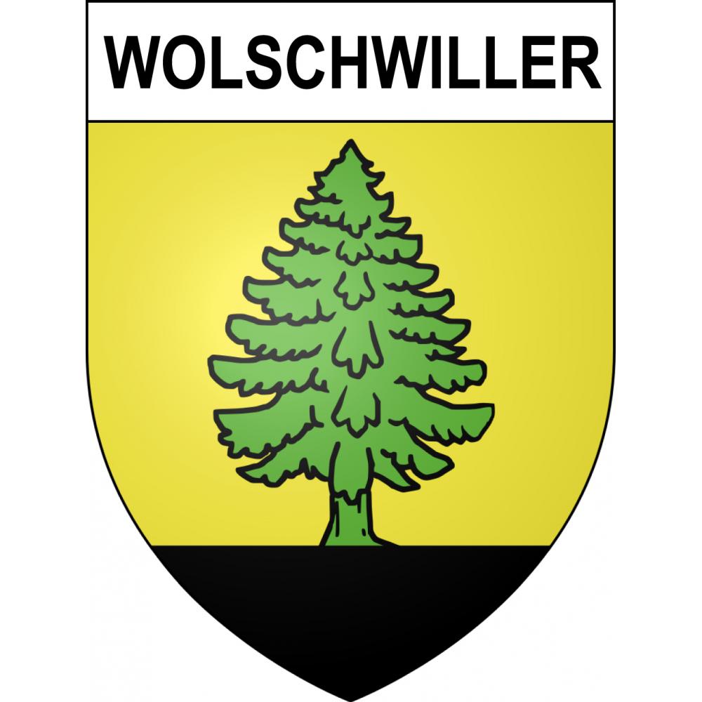 Wolschwiller 68 ville sticker blason écusson autocollant adhésif