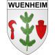 Wuenheim Sticker wappen, gelsenkirchen, augsburg, klebender aufkleber