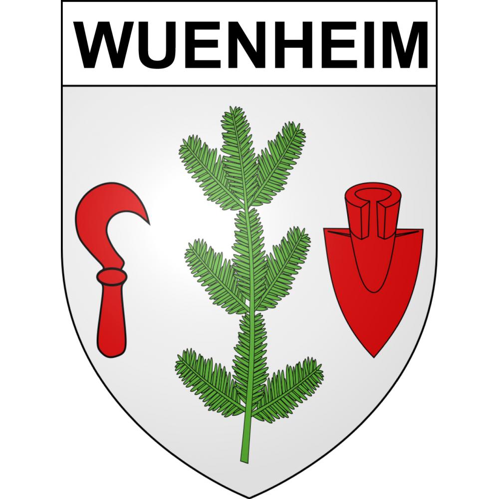 Wuenheim 68 ville sticker blason écusson autocollant adhésif