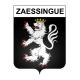 Pegatinas escudo de armas de Zaessingue adhesivo de la etiqueta engomada