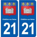 21 Talant blason autocollant plaque stickers ville