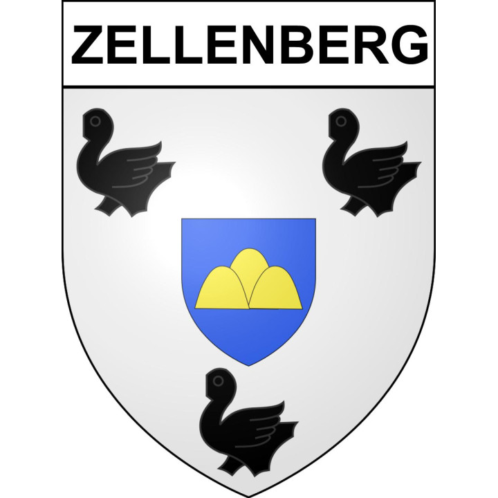 Zellenberg 68 ville sticker blason écusson autocollant adhésif