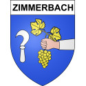 Zimmerbach 68 ville sticker blason écusson autocollant adhésif