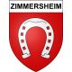Zimmersheim 68 ville sticker blason écusson autocollant adhésif