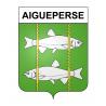 Aigueperse Sticker wappen, gelsenkirchen, augsburg, klebender aufkleber