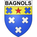 Stickers coat of arms Bagnols adhesive sticker