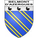 Pegatinas escudo de armas de Belmont-d'Azergues adhesivo de la etiqueta engomada