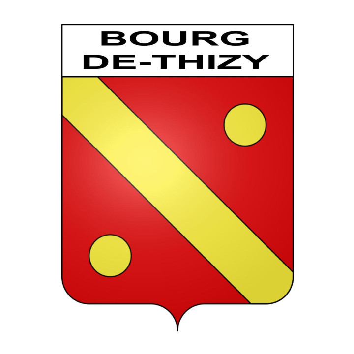 Stickers coat of arms Bourg-de-Thizy adhesive sticker