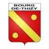 Bourg-de-Thizy Sticker wappen, gelsenkirchen, augsburg, klebender aufkleber