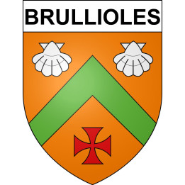 Brullioles Sticker wappen, gelsenkirchen, augsburg, klebender aufkleber