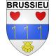 Brussieu 69 ville sticker blason écusson autocollant adhésif