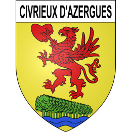 Civrieux d'Azergues 69 ville sticker blason écusson autocollant adhésif