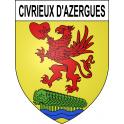 Stickers coat of arms Civrieux d'Azergues adhesive sticker