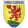 Civrieux d'Azergues Sticker wappen, gelsenkirchen, augsburg, klebender aufkleber
