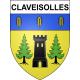 Claveisolles 69 ville sticker blason écusson autocollant adhésif