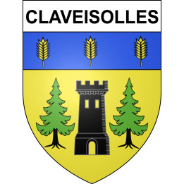 Stickers coat of arms Claveisolles adhesive sticker
