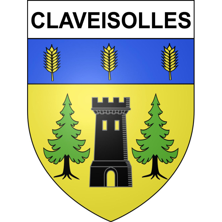 Stickers coat of arms Claveisolles adhesive sticker