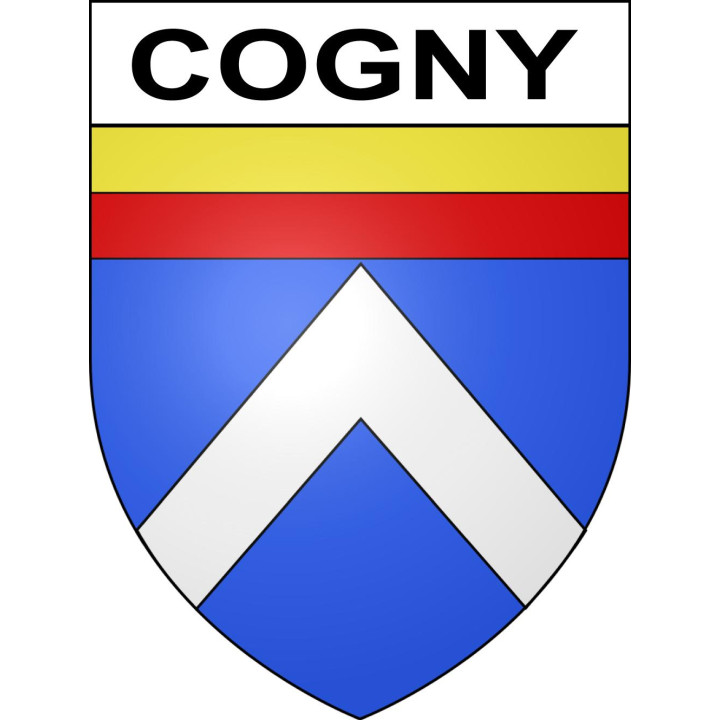 Cogny 69 ville sticker blason écusson autocollant adhésif