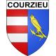 Stickers coat of arms Courzieu adhesive sticker