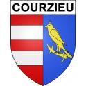 Adesivi stemma Courzieu adesivo