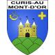 Pegatinas escudo de armas de Curis-au-Mont-d'Or adhesivo de la etiqueta engomada