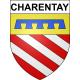 Charentay 69 ville sticker blason écusson autocollant adhésif