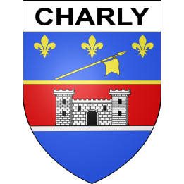 Charly 69 ville sticker blason écusson autocollant adhésif
