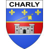 Charly 69 ville sticker blason écusson autocollant adhésif