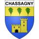 Chassagny Sticker wappen, gelsenkirchen, augsburg, klebender aufkleber