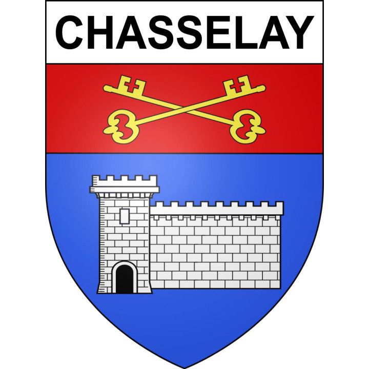 Stickers coat of arms Chasselay adhesive sticker