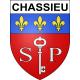 Chassieu Sticker wappen, gelsenkirchen, augsburg, klebender aufkleber
