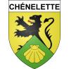 Chénelette Sticker wappen, gelsenkirchen, augsburg, klebender aufkleber
