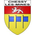 Stickers coat of arms Chessy-les-Mines adhesive sticker