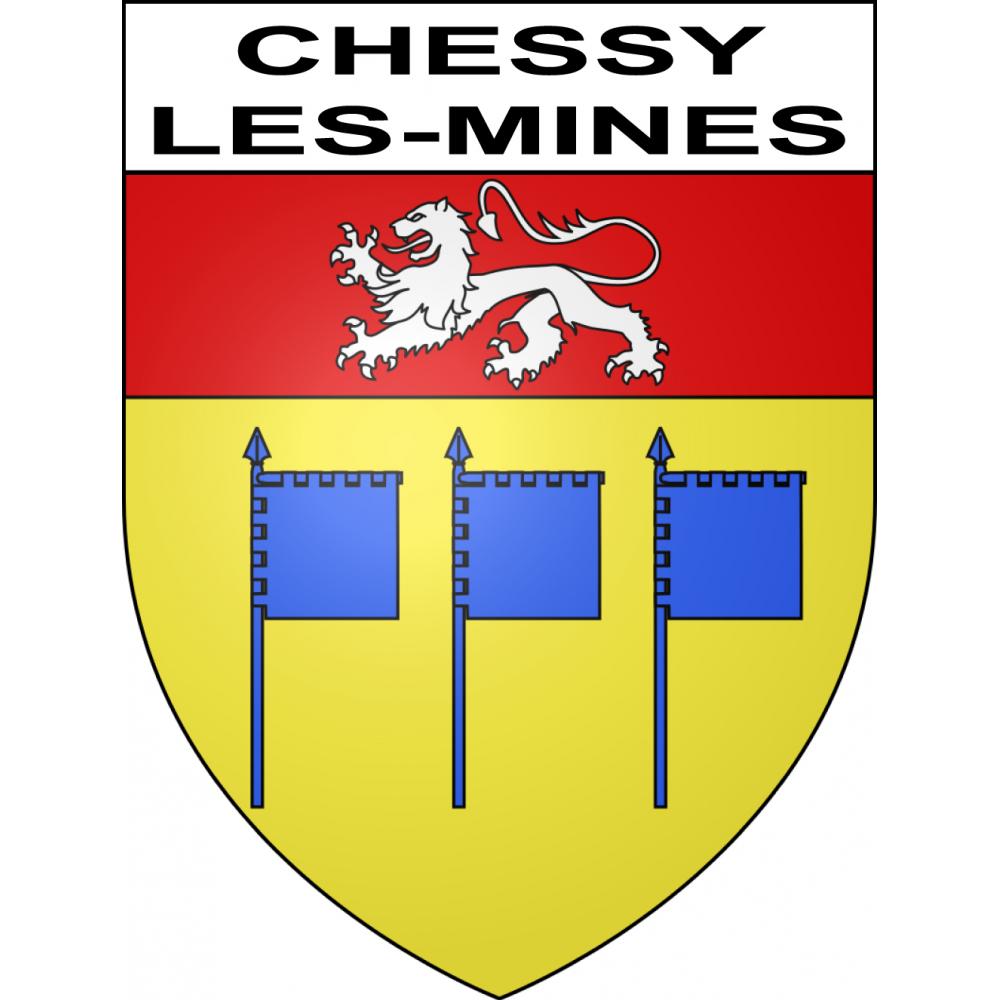 Stickers coat of arms Chessy-les-Mines adhesive sticker
