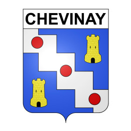 Chevinay 69 ville sticker blason écusson autocollant adhésif