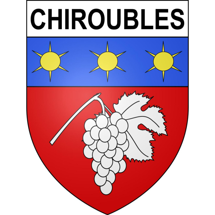 Chiroubles Sticker wappen, gelsenkirchen, augsburg, klebender aufkleber