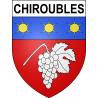 Chiroubles 69 ville sticker blason écusson autocollant adhésif