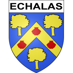 Adesivi stemma Echalas adesivo