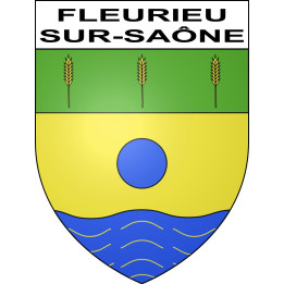 Stickers coat of arms Fleurieu-sur-Saône adhesive sticker