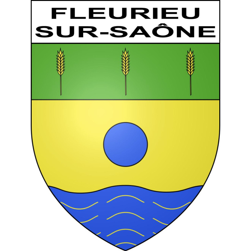 Stickers coat of arms Fleurieu-sur-Saône adhesive sticker
