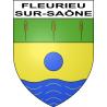 Pegatinas escudo de armas de Fleurieu-sur-Saône adhesivo de la etiqueta engomada