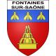 Adesivi stemma Fontaines-sur-Saône adesivo