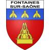 Pegatinas escudo de armas de Fontaines-sur-Saône adhesivo de la etiqueta engomada